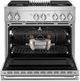 JennAir® NOIR™ 36" Stainless Steel Pro Style Dual Fuel Range-2