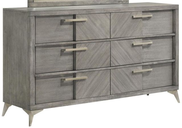 Bernards Aries 3-Piece Gray Queen Panel Storage Bed Set-2