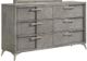 Bernards Aries 3-Piece Gray Queen Panel Storage Bed Set-2