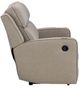 Signature Design by Ashley® Lavenhorne Pebble Manual Reclining Sofa with Drop Down Table-3