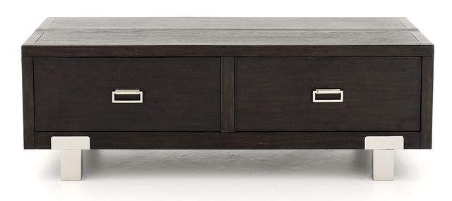 Signature Design by Ashley® Chisago Black Lift-Top Coffee Table with Nickel Base-1