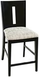 Jofran Inc. Urban Icon Black/Gray Slotback Counter Stool-0