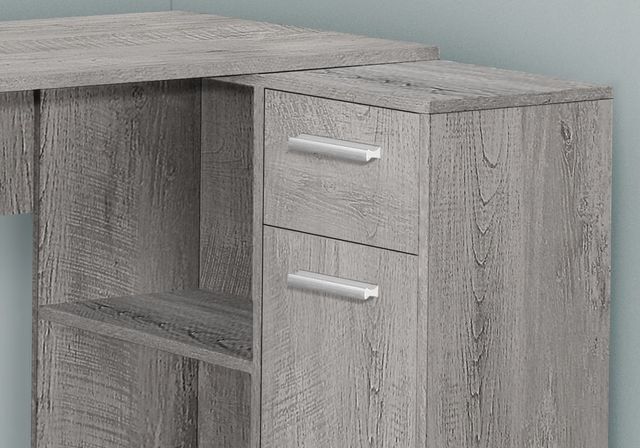 Monarch Specialties Inc. Grey L-Shaped Desk-1