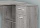 Monarch Specialties Inc. Grey L-Shaped Desk-1