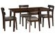 Powell® Daly 5-Piece Brown/Sand Dining Set-0