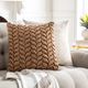 Surya Alana Camel 18"x18" Toss Pillow with Polyester Insert-4