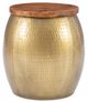 Powell® Dreyfus Gold Drum Side Table-0