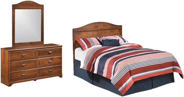 Signature Design by Ashley® Barchan 3-Piece Medium Brown Full Panel Headboard Bedroom Set-0