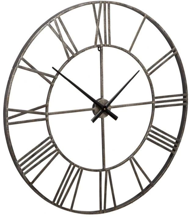 Signature Design by Ashley® Paquita Antique Silver Wall Clock-1