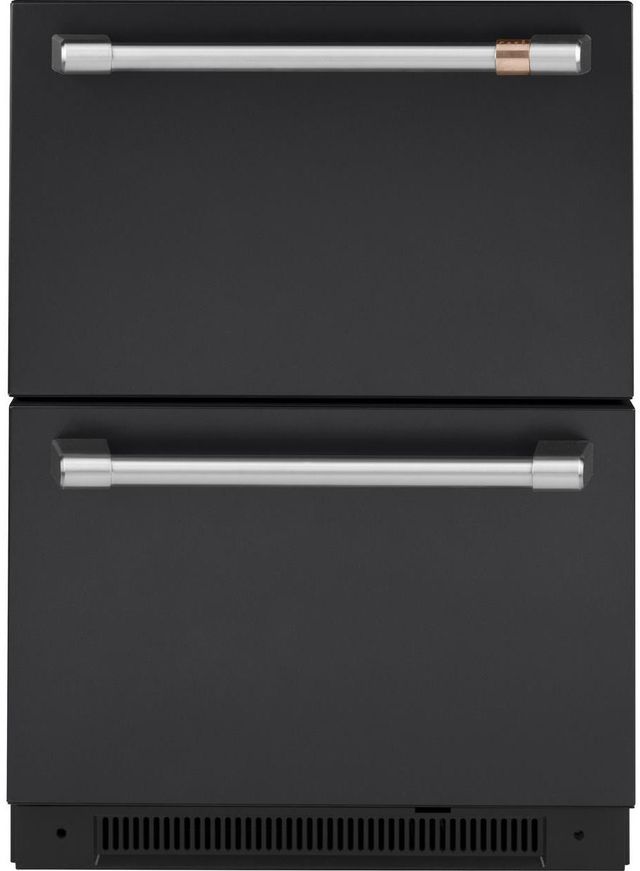Café™ 5.7 Cu. Ft. Matte Black Refrigerator Drawers-0