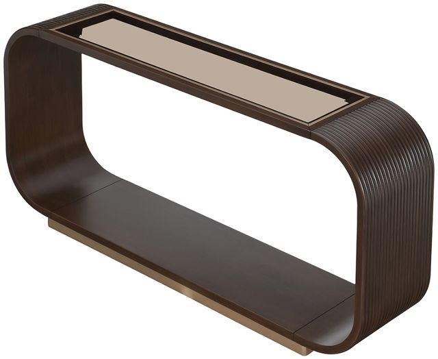 Michael Amini® West Kensington Medium Espresso Console Table-3
