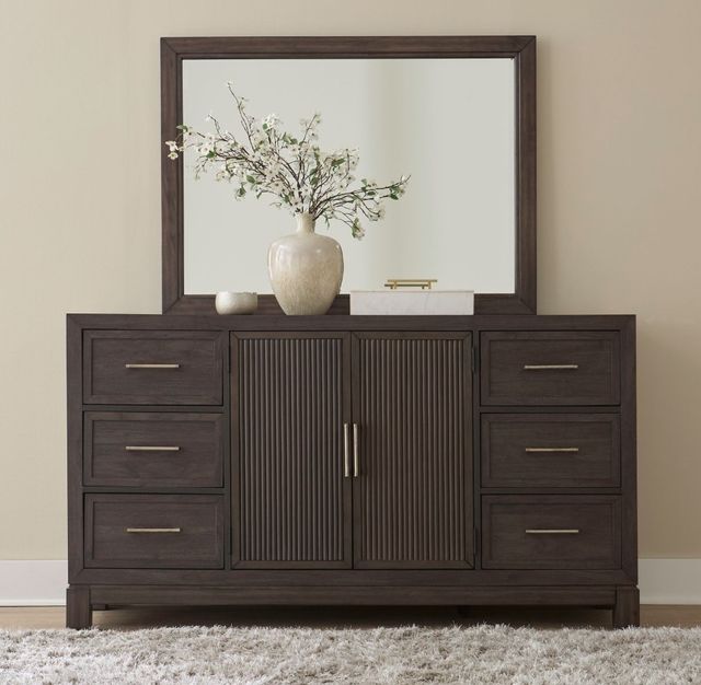 Liberty Furniture Modern Edge Caffe Dresser and Mirror-1
