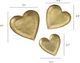 TOV Furniture Coeur 3-Piece Brass Hammered Iron Heart-Shaped Catchall Set-2
