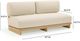 TOV Furniture Reavan Cream/Light Teak Fabric/Wooden Outdoor Lounge Sofa-2