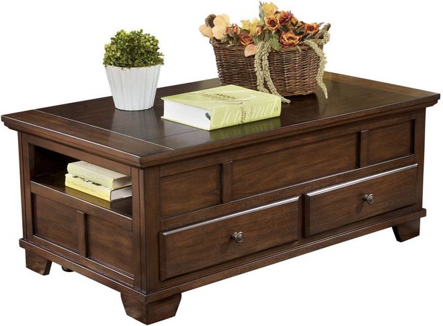 Signature Design by Ashley® Gately 2-Piece Medium Brown Living Room Table Set-1