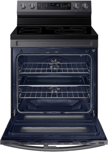 Samsung 30" Fingerprint Resistant Black Stainless Steel Freestanding Electric Range-2