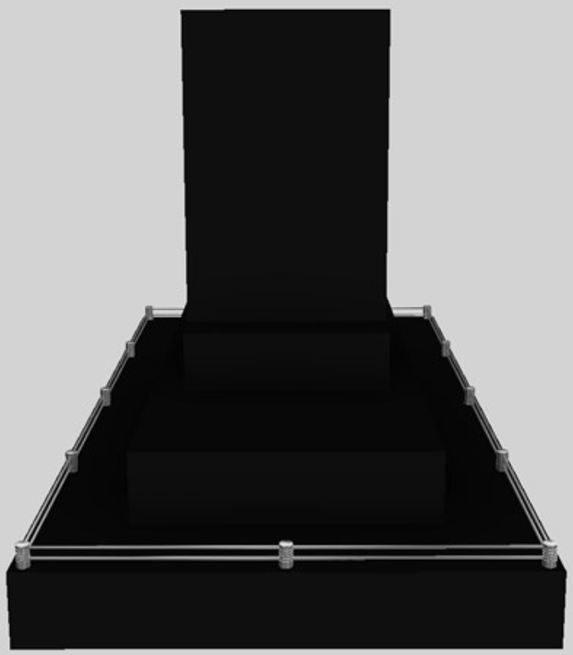 Vent-A-Hood® 54" Black Contemporary Island Range Hood-1