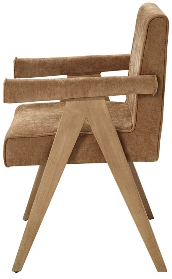 ACME Furniture Zoey 2-Piece Chocolate/Oak Arm Chair Set-4