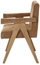 ACME Furniture Zoey 2-Piece Chocolate/Oak Arm Chair Set-4