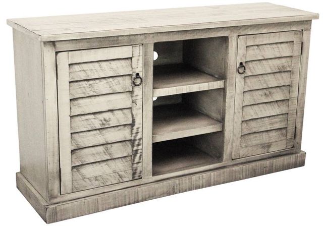 American Heartland Manufacturing Rustic Quaint 57" Shutter TV Stand-0