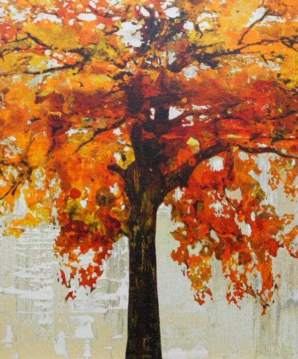 Stylecraft Orange/Brown Wall Art-1
