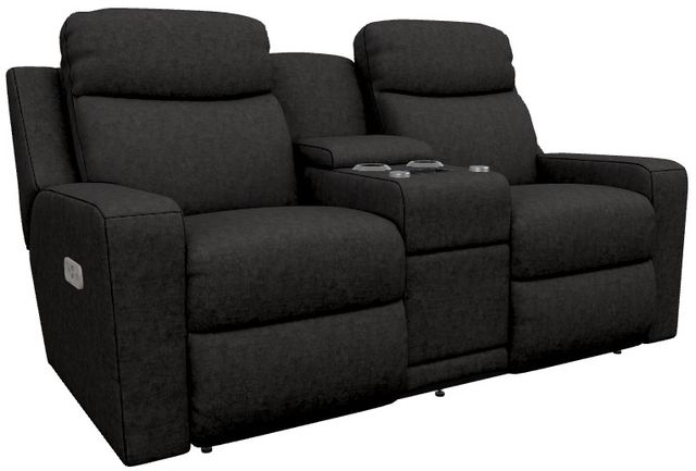 La-Z-Boy® Emmons Mink Power Reclining Loveseat with Console and Headrest-0