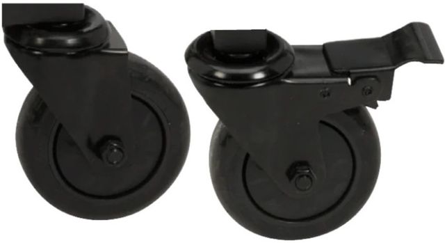 Big Green Egg® 4" Black Locking Caster Kit-0