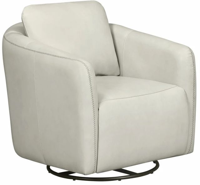 Parker House® Dante Renaissance Ivory Swivel Glider Accent Chair-0