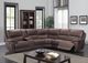 Nationwide Furniture Distributors 3 Piece Reclining Sectional with USB-0