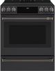 Café™ Brushed Black Front Control Induction Knobs and Handle Kit-2