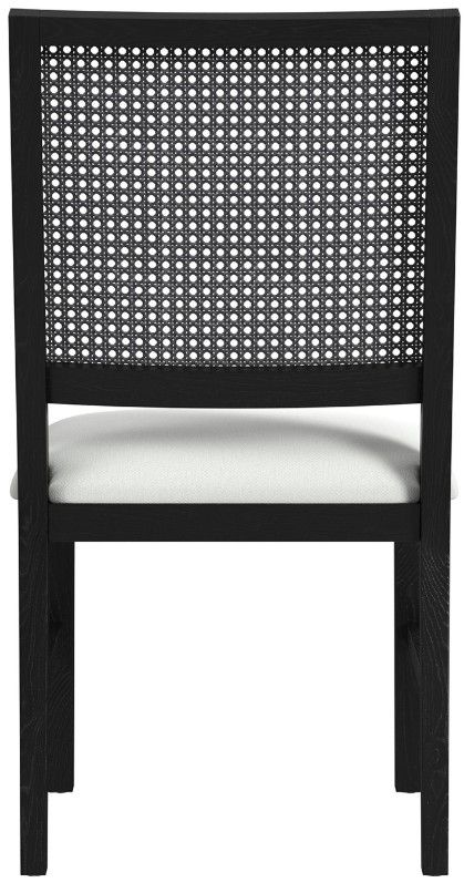 Elements International Bahama Breeze Black/White Dining Side Chair-2
