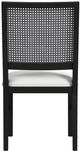 Elements International Bahama Breeze Black/White Dining Side Chair-2