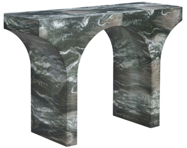 Meridian Furniture Pomezia Green Marble Console Table-0