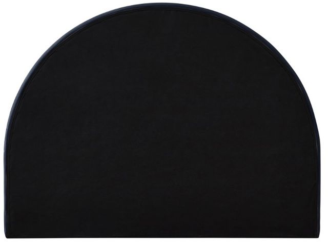 Meridian Furniture Madrid Navy Velvet King Upholstered Panel Bed-3