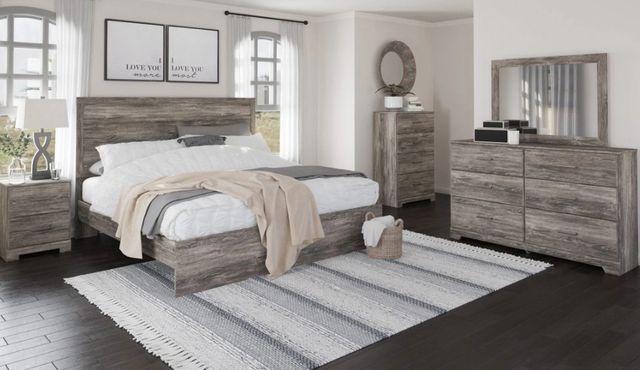 Signature Design by Ashley® Ralinksi Gray Queen Panel Bed-4