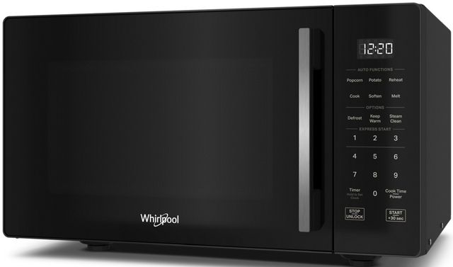 Whirlpool® 0.9 Cu. Ft. Black Countertop Microwave with Steam Clean-4