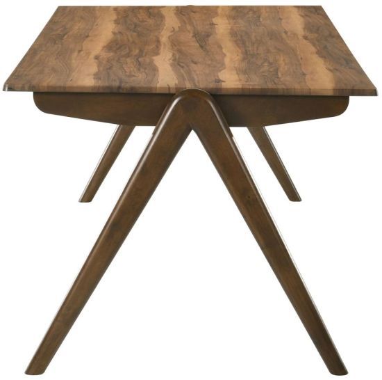 Coaster® Randolph Sheesham Smart Top Dining Table with Red Brown Base-4
