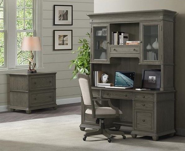 Riverside Furniture Sloane Gray Wash Lateral File Cabinet-3