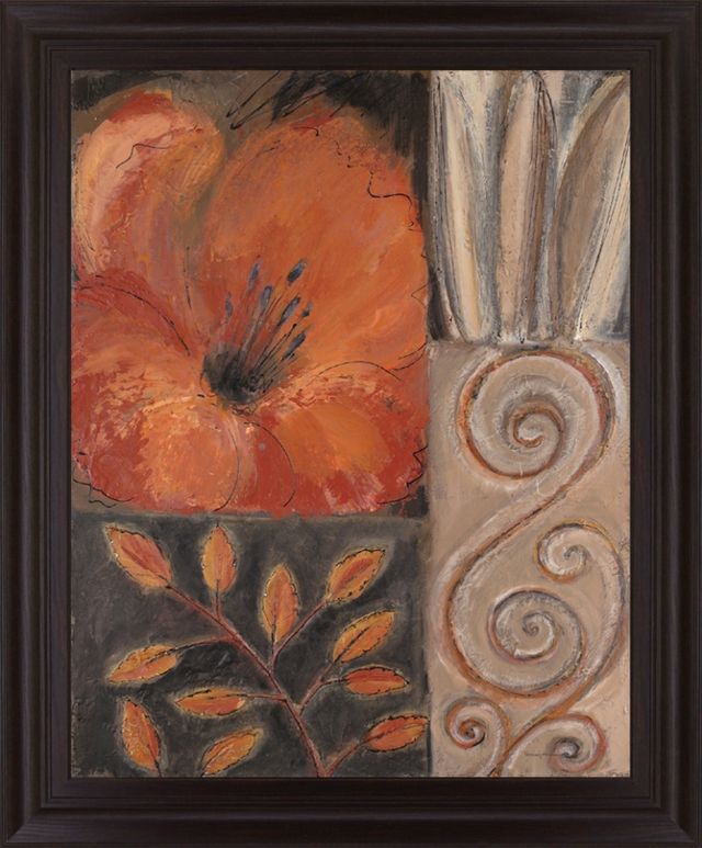 Classy Living Spiraled Poppy Wall Art-0