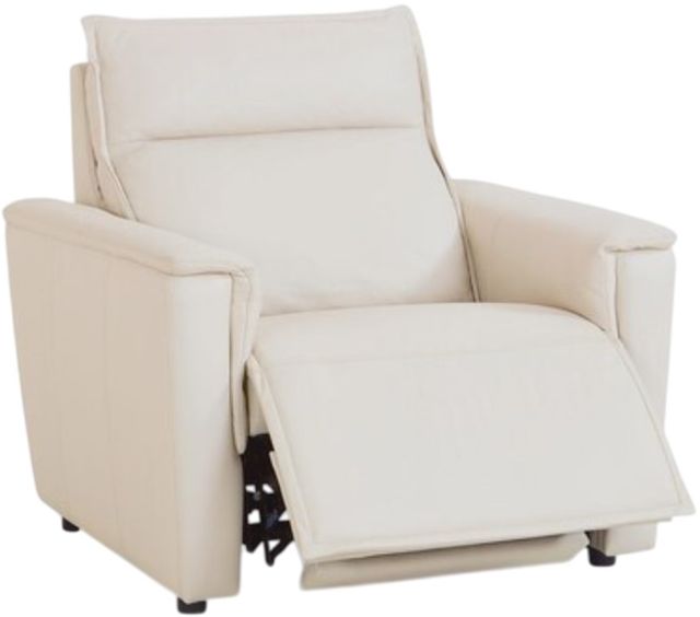 Bassett® Furniture Club Level Chauncey Vanilla Leather Power Recliner-3