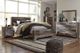 Benchcraft® Derekson 4-Piece Multi Gray Queen Panel Bed Bedroom Set-5