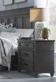 aspenhome® Caraway Aged Slate 2-Drawer Nightstand-1
