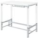 Coaster® Norcrest Glossy White Bar Height Table with Chrome-3