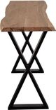 Porter International Designs Manzanita Natural Console Table with Black X-Base -2