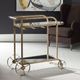 Uttermost® Carrinho Antique Brass Bar Cart-1