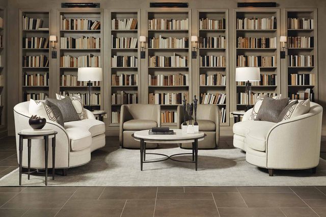 Bernhardt Barclay Antique Pewter Side Table-4
