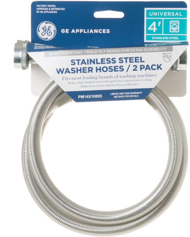 GE® 2 Pack Stainless Steel Universal Hose -1
