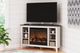Signature Design by Ashley® Dorrinson Two-Tone Corner TV Stand with Electric Infrared Fireplace-2