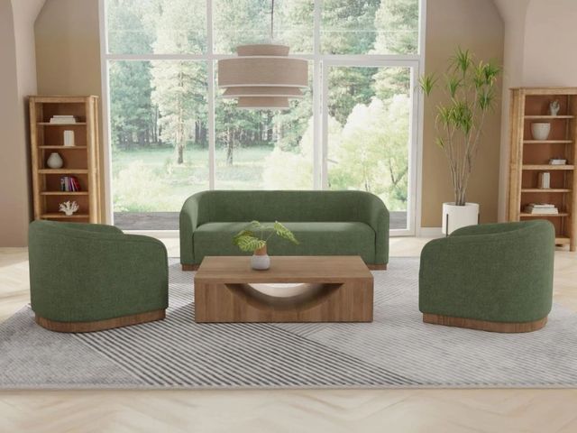 International Furniture Direct Suomi Olive Sofa-1