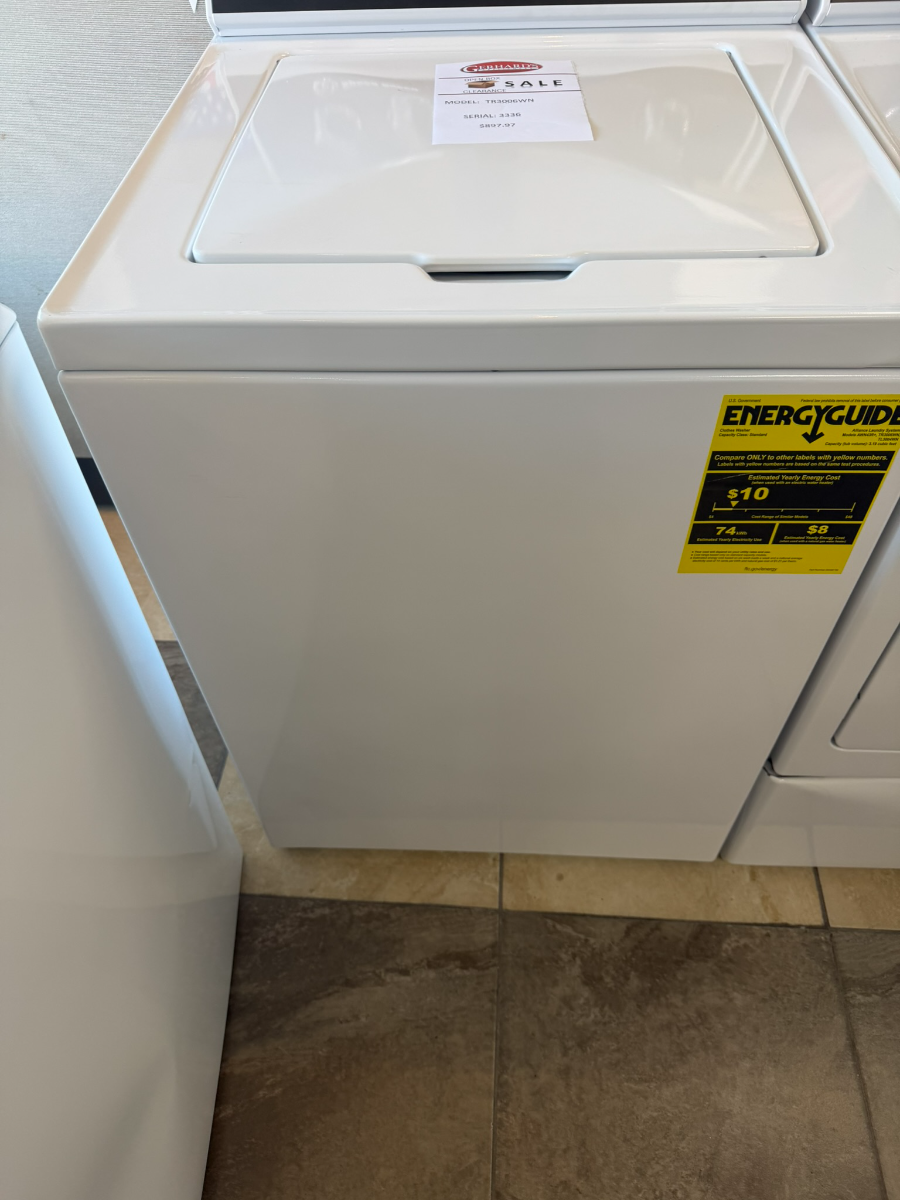 Speed Queen® TR3 3.2 Cu. Ft. White Agitator Top Load Washer